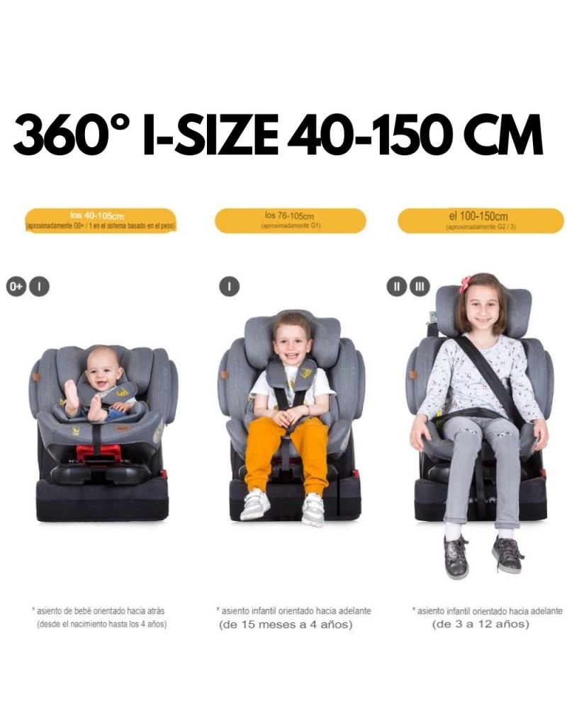 CHIPOLINO, Cadeira de automóvel 4 KID isize 40-150 cm